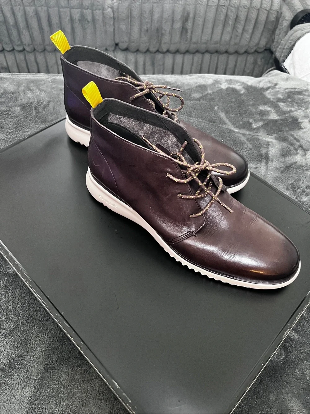 Cole Haan 2.ZERØGRAND Leather Chukka Boots Brown Men’s 10.5